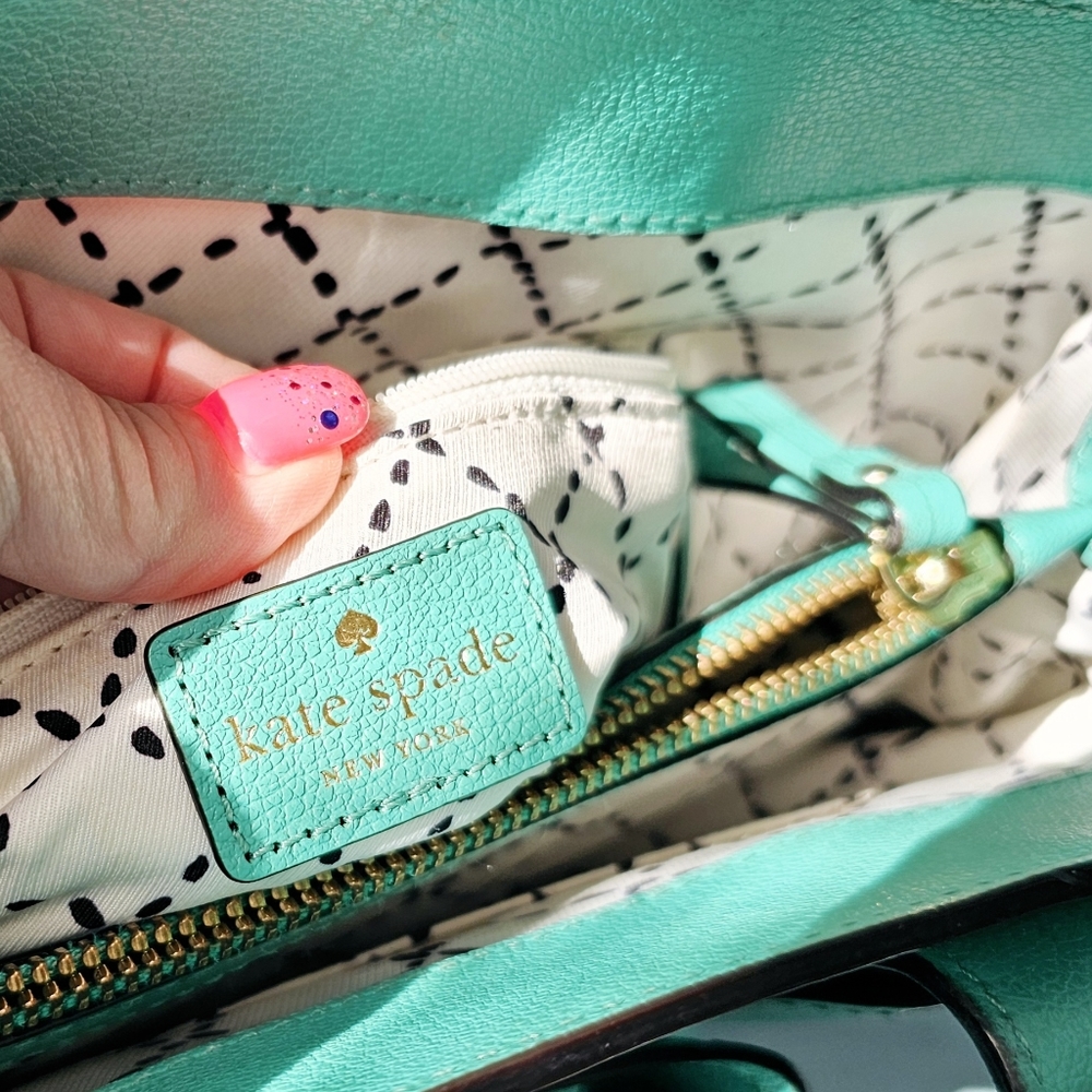 Kate Spade ♠️ New York Quinn Villabella Avenue Leather Bow Bag - Picture 10 of 12